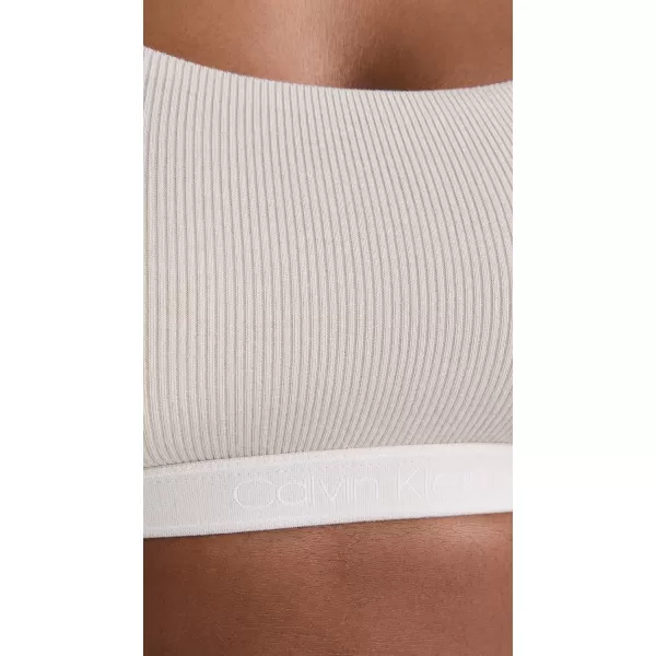 Calvin Klein Womens Pure Ribbed Natural Lift Unlined BraletteOcean Storm