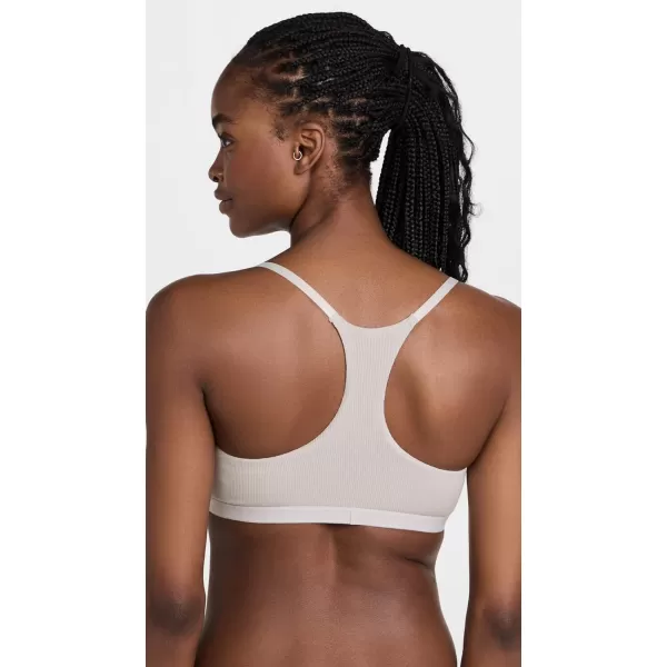 Calvin Klein Womens Pure Ribbed Natural Lift Unlined BraletteOcean Storm