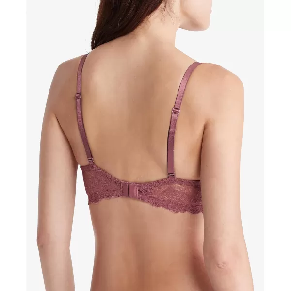 Calvin Klein Womens Seductive Comfort with Lace Demi BraCrushed Berry