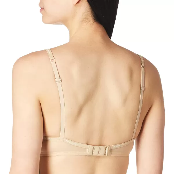 Calvin Klein Womens Sheer Marquisette Unlined Demi BraBare