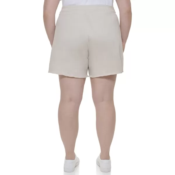 Calvin Klein Womens Size Performance Womans Plus Active ShortNu Beige