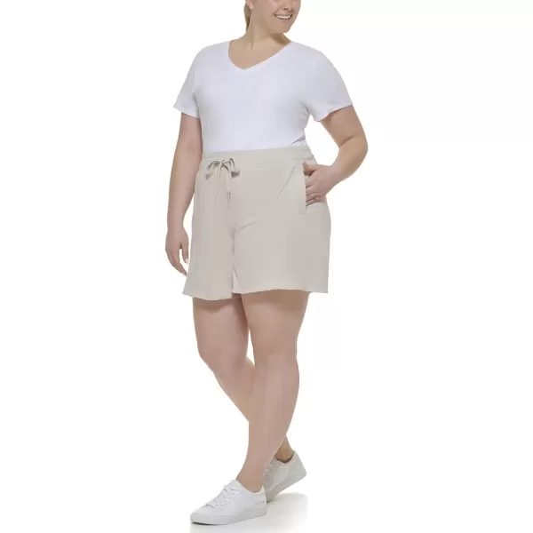 Calvin Klein Womens Size Performance Womans Plus Active ShortNu Beige