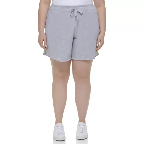 Calvin Klein Womens Size Performance Womans Plus Active ShortPearl Grey Heather