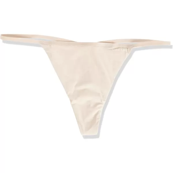 Calvin Klein Womens Sleek String Thong Panties1 Bare