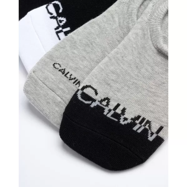 Calvin Klein Womens Socks  Comfort Cuff Sneaker Liner 6 PackGreyBlackWhite