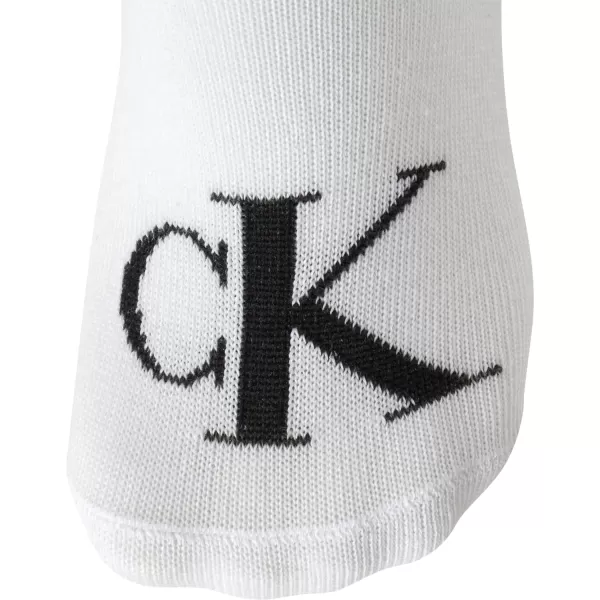 Calvin Klein Womens Socks  Comfort Cuff Sneaker Liner 6 PackWhite Assorted