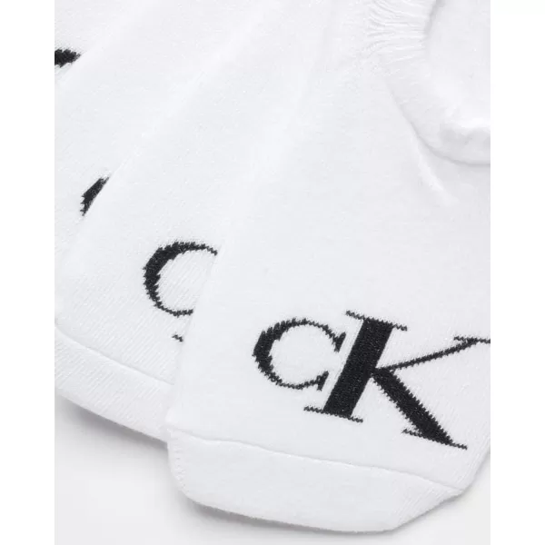 Calvin Klein Womens Socks  Comfort Cuff Sneaker Liner 6 PackWhite Assorted