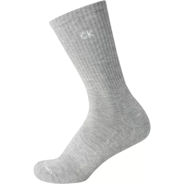 Calvin Klein Womens Socks  Cushion Athletic Crew Socks 12 PackGrey Assorted