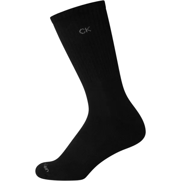 Calvin Klein Womens Socks  Cushion Athletic Crew Socks 4 PackBlack