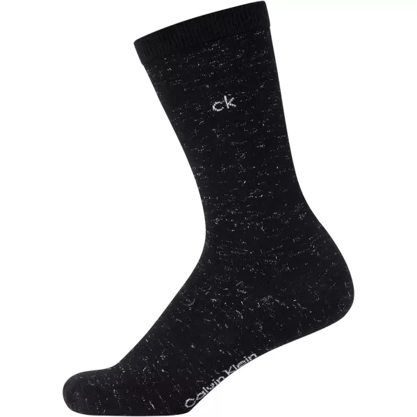 Calvin Klein Womens Socks  Cushion Athletic Crew Socks 4 PackBlack Assorted