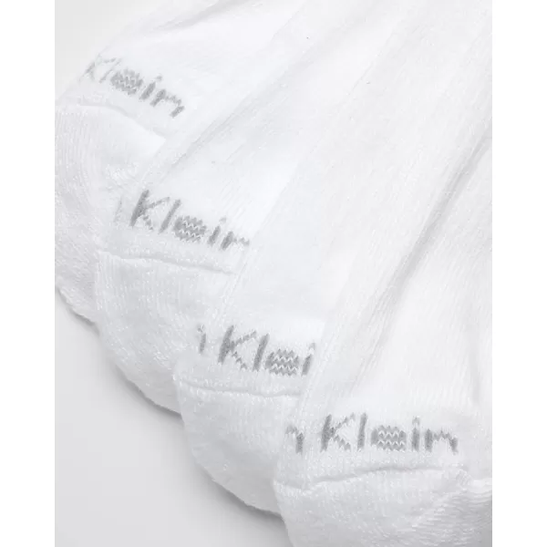 Calvin Klein Womens Socks  Cushion Athletic Crew Socks 4 PackWhite