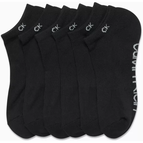 Calvin Klein Womens Socks  Cushion No Show Socks 6 PackAll Black