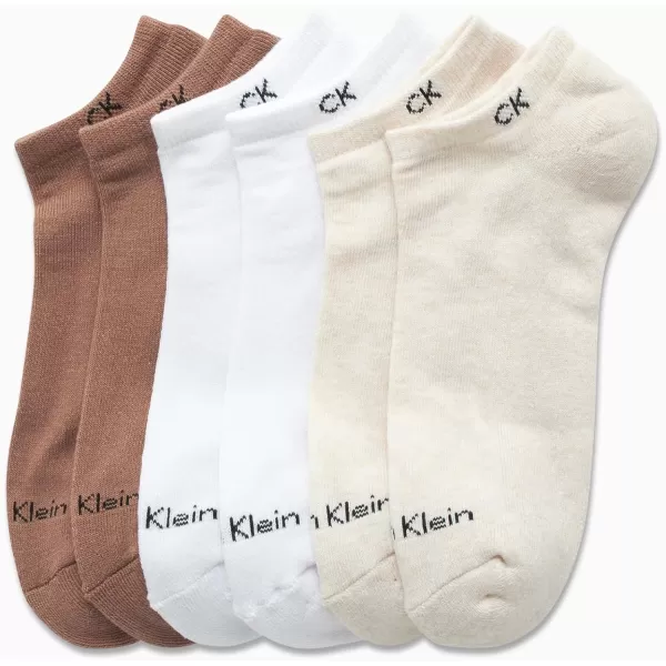 Calvin Klein Womens Socks  Cushion No Show Socks 6 PackBeige