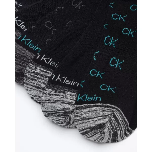 Calvin Klein Womens Socks  Cushion No Show Socks 6 PackBlack Ck Logo