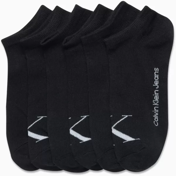 Calvin Klein Womens Socks  Cushion No Show Socks 6 PackBlack Monogram