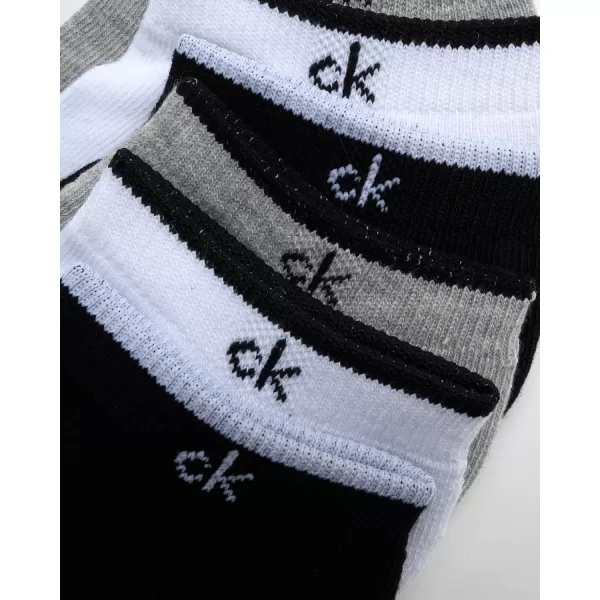 Calvin Klein Womens Socks  Cushion No Show Socks 6 PackGrey Assorted