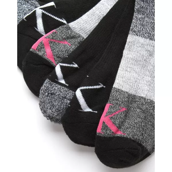 Calvin Klein Womens Socks  Cushion No Show Socks 6 PackGreyBlack Logo