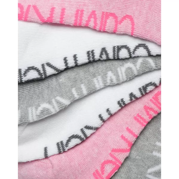 Calvin Klein Womens Socks  Cushion No Show Socks 6 PackPink Multi