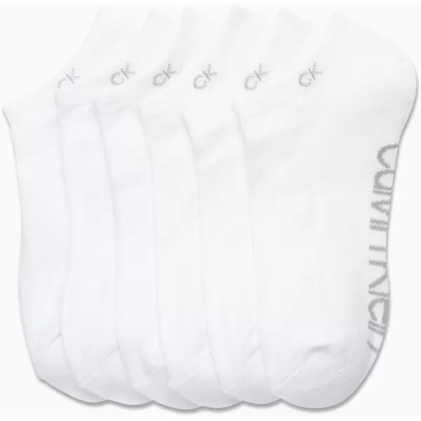 Calvin Klein Womens Socks  Cushion No Show Socks 6 PackPure White