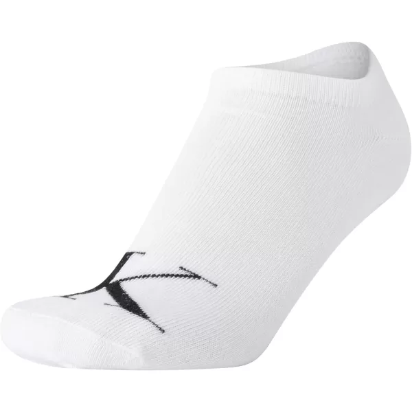 Calvin Klein Womens Socks  Cushion No Show Socks 6 PackWhite Monogram