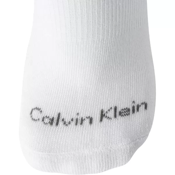 Calvin Klein Womens Socks  Cushion No Show Socks 6 PackWhiteGrey Tip