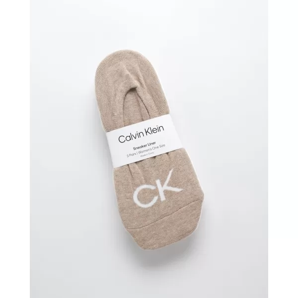 Calvin Klein Womens Socks  Lightweight Low Liners 3 PackLight Assorted