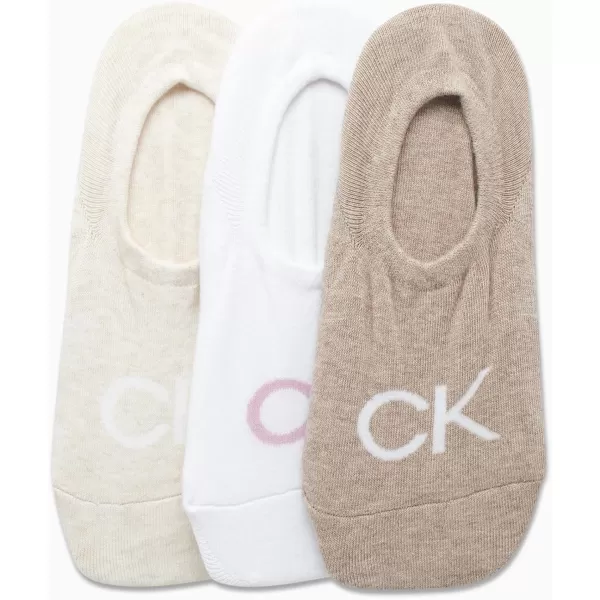 Calvin Klein Womens Socks  Lightweight Low Liners 3 PackLight Assorted