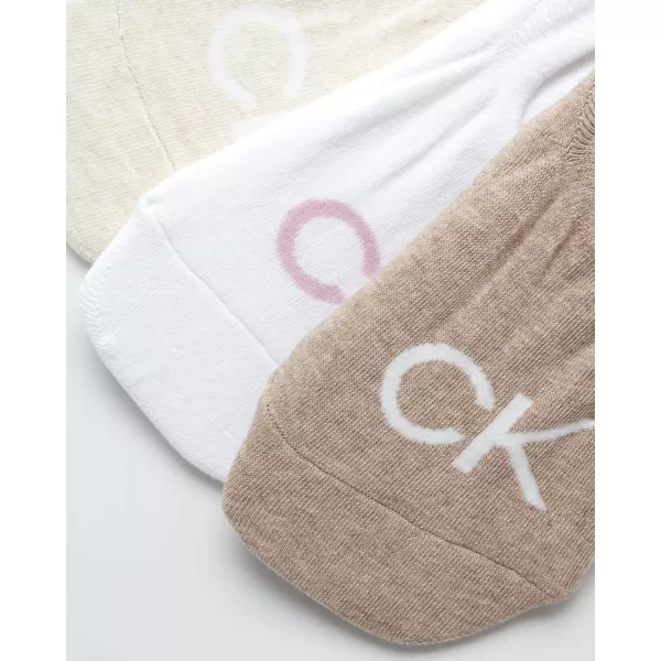 Calvin Klein Womens Socks  Lightweight Low Liners 3 PackLight Assorted