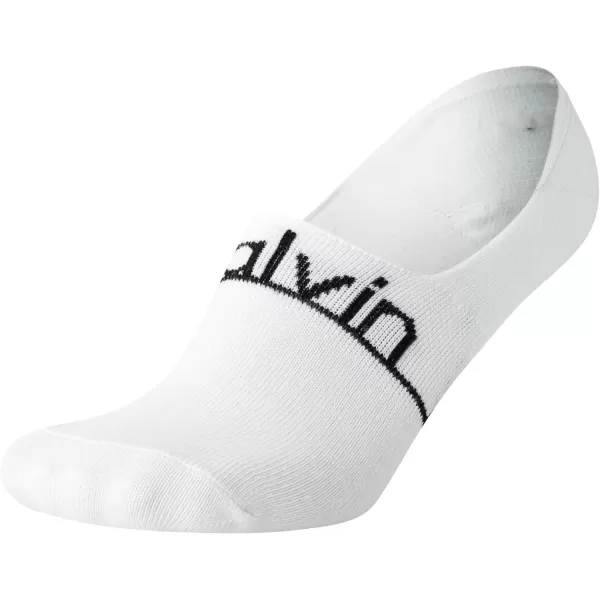 Calvin Klein Womens Socks  Lightweight No Show Liners 6 PackWhite