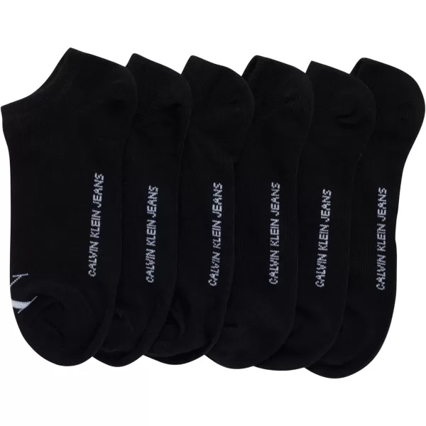 Calvin Klein Womens Socks  Lightweight No Show Socks 6 PackBlack Logo