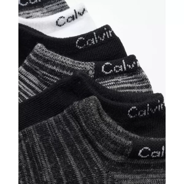 Calvin Klein Womens Socks  Lightweight No Show Socks 6 PackCharcoal Heather