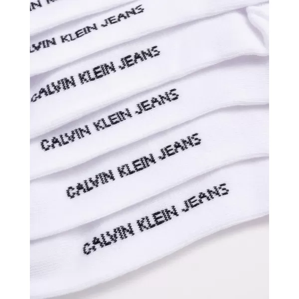 Calvin Klein Womens Socks  Lightweight No Show Socks 6 PackWhite Logo