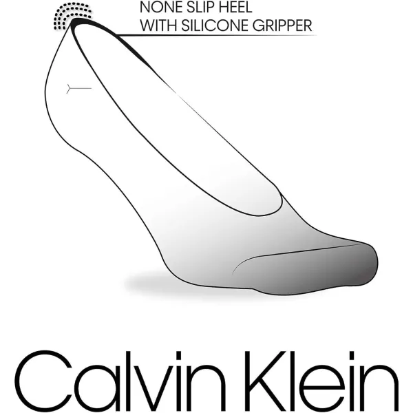 Calvin Klein Womens Socks  Lightweight Performance NoShow Liners 12 PackBlack Logo