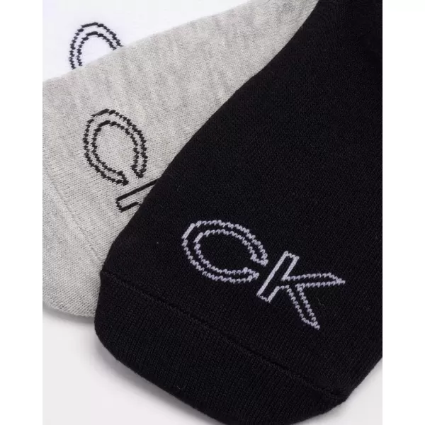 Calvin Klein Womens Socks  Lightweight Performance NoShow Liners 12 PackGreyWhiteBlack