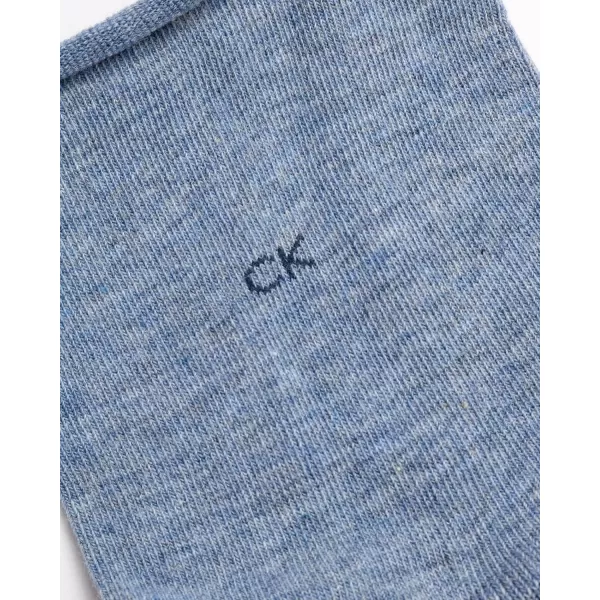 Calvin Klein Womens Socks  Roll Cuff Crew Socks 3 PackAssorted