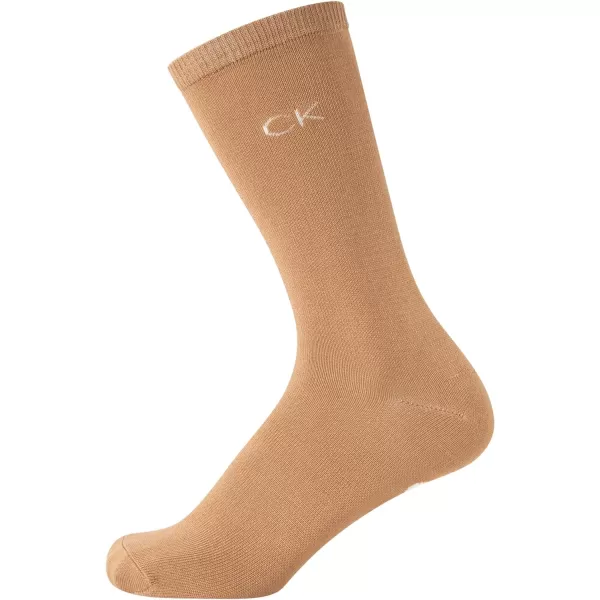 Calvin Klein Womens Socks  Sustainable SuperSoft Luxury Cushion Athletic Crew Socks 3 PackLight Blue