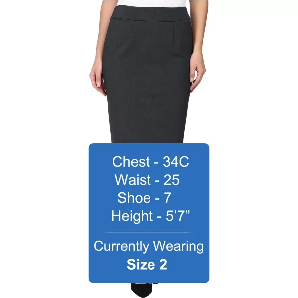 Calvin Klein Womens Straight Fit Suit Skirt Regular and Plus SizesCharcoal