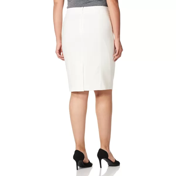 Calvin Klein Womens Straight Fit Suit Skirt Regular and Plus SizesCream