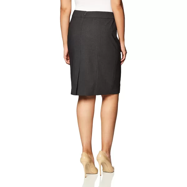 Calvin Klein Womens Straight Fit Suit Skirt Regular and Plus Sizesplussize Charcoal