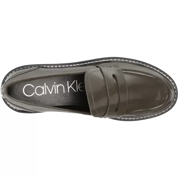 Calvin Klein Womens Suzie LoaferOlive Green 300