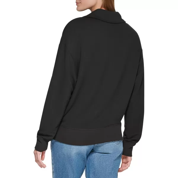 Calvin Klein Womens Sweatshirt VNeckBlack