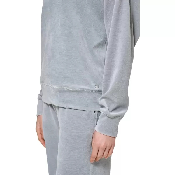 Calvin Klein Womens Sweatshirt VNeckHtr Granite