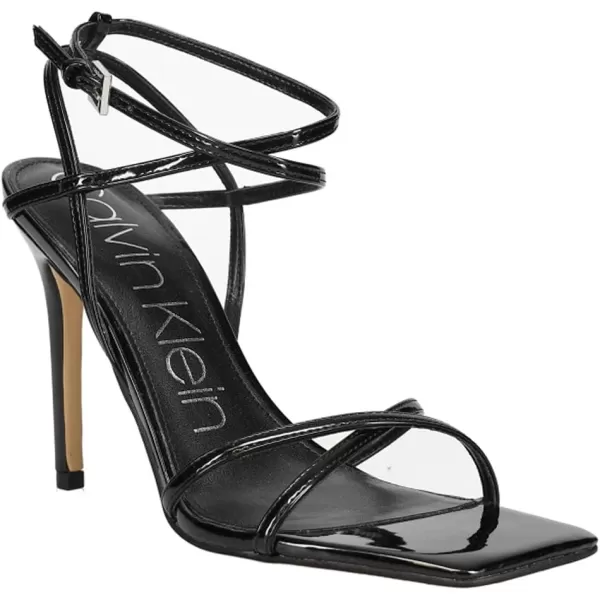 Calvin Klein Womens Tegin Heeled SandalBlack 001