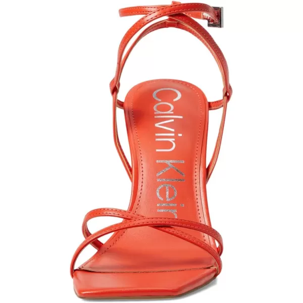 Calvin Klein Womens Tegin Heeled SandalOrange