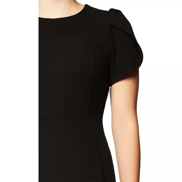 Calvin Klein Womens Tulip Sleeved Sheath DressBlack 3