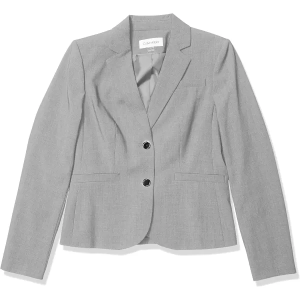 Calvin Klein Womens Two Button Lux Blazer Petite Standard  PlusTin