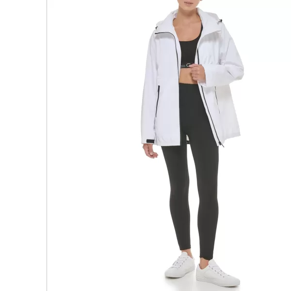 Calvin Klein Womens Wind Breaker Performance Running JacketWhite