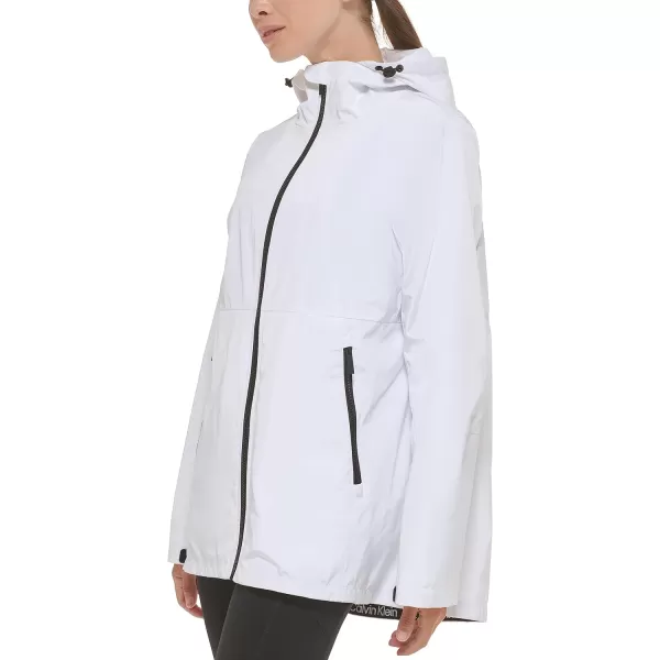 Calvin Klein Womens Wind Breaker Performance Running JacketWhite