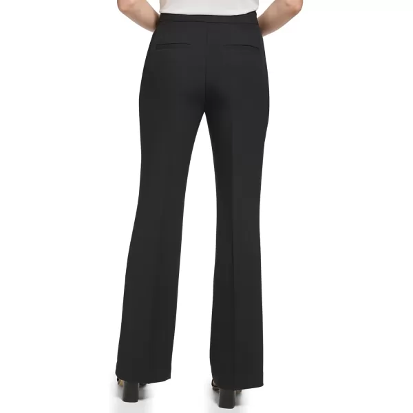 Calvin Klein Womens Work Wear Crepe High Waist Wide Leg Pants Standard and Plus SizeBlack