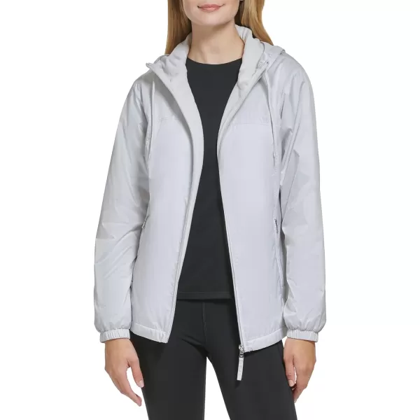 Calvin Klein Womens Zip Front WindbreakerDove Grey